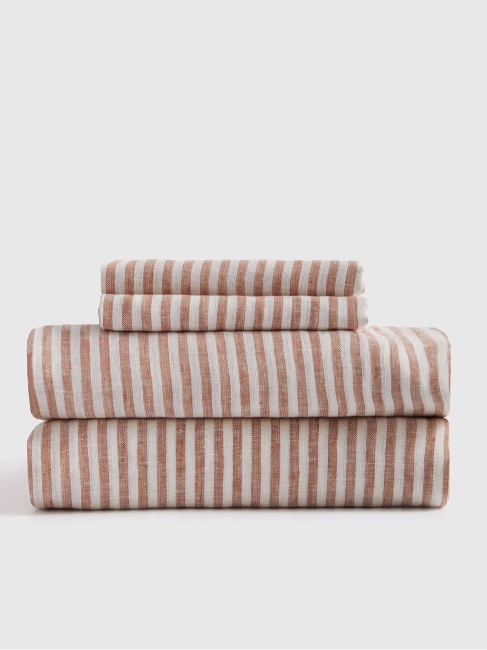 Quince NWT European Linen stripe set TWIN # 239